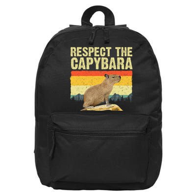 Capybara Art For Women Rodent Animal Lover Capybara 16 in Basic Backpack