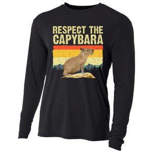 Capybara Art For Women Rodent Animal Lover Capybara Cooling Performance Long Sleeve Crew