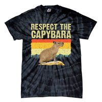 Capybara Art For Women Rodent Animal Lover Capybara Tie-Dye T-Shirt