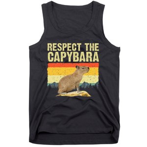 Capybara Art For Women Rodent Animal Lover Capybara Tank Top