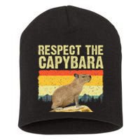 Capybara Art For Women Rodent Animal Lover Capybara Short Acrylic Beanie