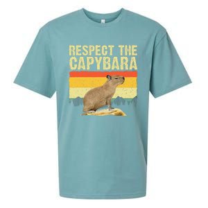 Capybara Art For Women Rodent Animal Lover Capybara Sueded Cloud Jersey T-Shirt