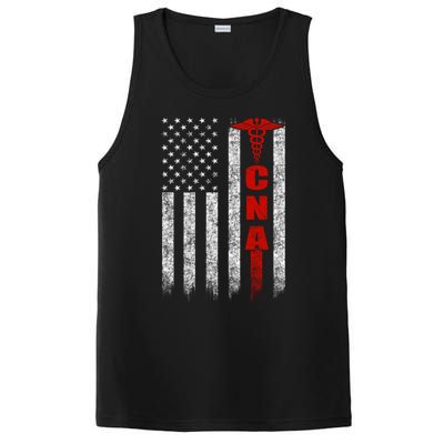 Cna American Flag Patriotic Pride Nurse Gift PosiCharge Competitor Tank