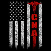 Cna American Flag Patriotic Pride Nurse Gift Women's Crop Top Tee
