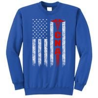 Cna American Flag Patriotic Pride Nurse Gift Sweatshirt