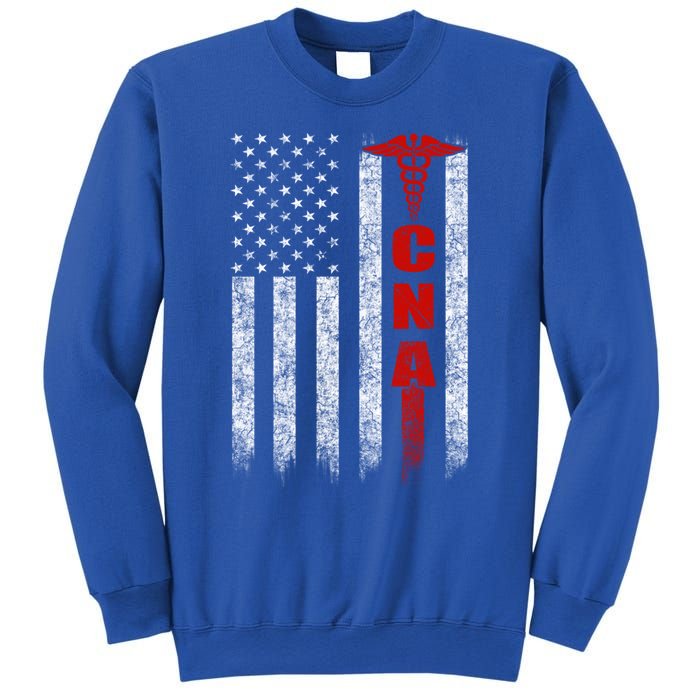 Cna American Flag Patriotic Pride Nurse Gift Sweatshirt