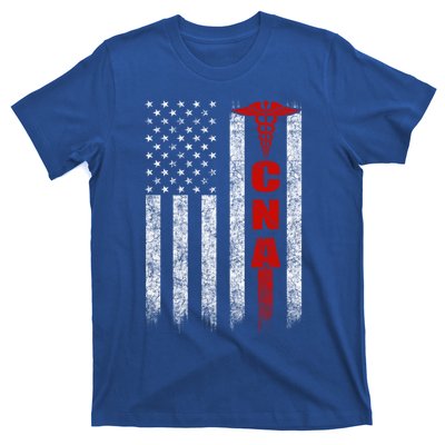 Cna American Flag Patriotic Pride Nurse Gift T-Shirt