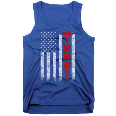 Cna American Flag Patriotic Pride Nurse Gift Tank Top