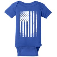 Camouflage American Flag Print Camo Military Tactical Funny Gift Meaningful Gift Baby Bodysuit