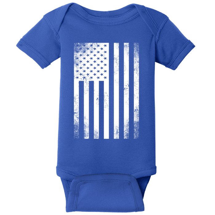 Camouflage American Flag Print Camo Military Tactical Funny Gift Meaningful Gift Baby Bodysuit