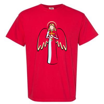 Christmas Angel Faith Christian Jesus Garment-Dyed Heavyweight T-Shirt