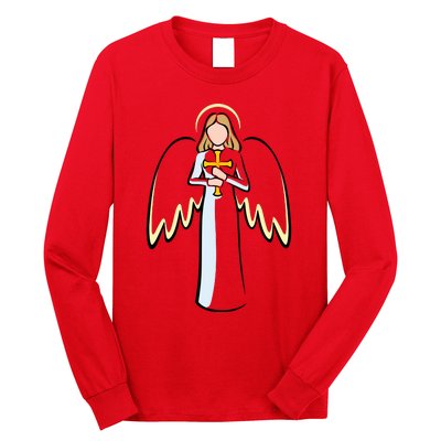 Christmas Angel Faith Christian Jesus Long Sleeve Shirt