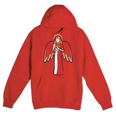 Christmas Angel Faith Christian Jesus Premium Pullover Hoodie