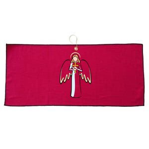 Christmas Angel Faith Christian Jesus Large Microfiber Waffle Golf Towel