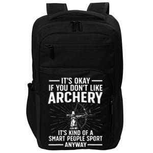 Cute Archery For Men Women Archer Bow Archery Lover Impact Tech Backpack