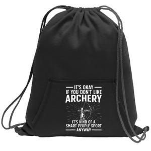 Cute Archery For Men Women Archer Bow Archery Lover Sweatshirt Cinch Pack Bag