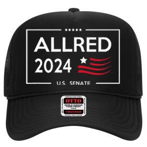 Colin Allred For Senate Texas 2024 High Crown Mesh Back Trucker Hat