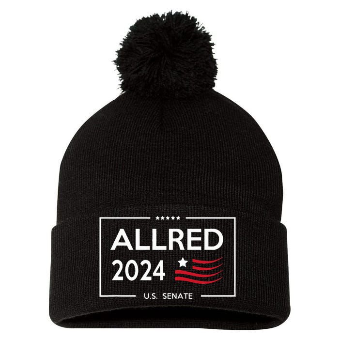 Colin Allred For Senate Texas 2024 Pom Pom 12in Knit Beanie