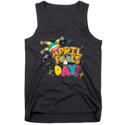 Colorful April Fool's Day Prank Funny Matching Tank Top