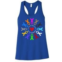 Cancer Awareness Fight Cancer Ribbon Women's Racerback Tank