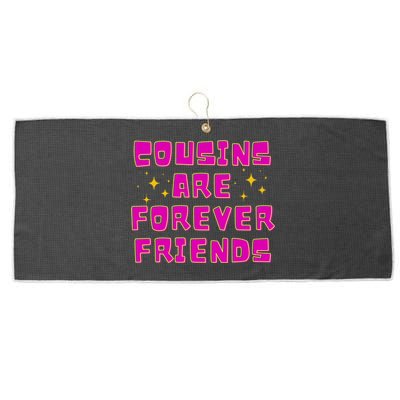 Cousins Are Forever Friends Large Microfiber Waffle Golf Towel