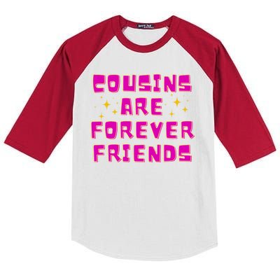 Cousins Are Forever Friends Kids Colorblock Raglan Jersey