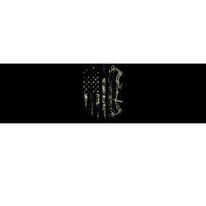 Camo American Flag Bowhunting Bow Archery Deer Hunting Gift Bumper Sticker