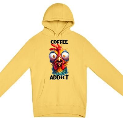 Coffee Addict Funny Turkey Premium Pullover Hoodie