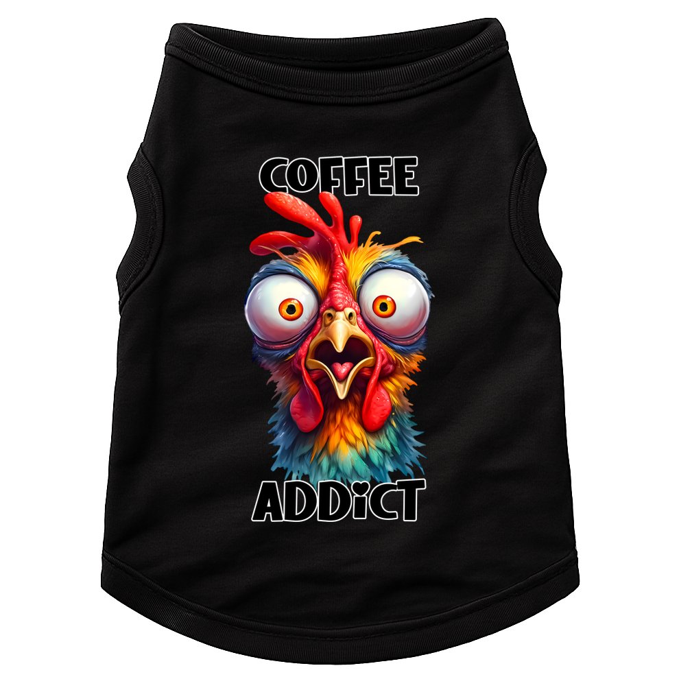 Coffee Addict Funny Turkey Doggie Tank