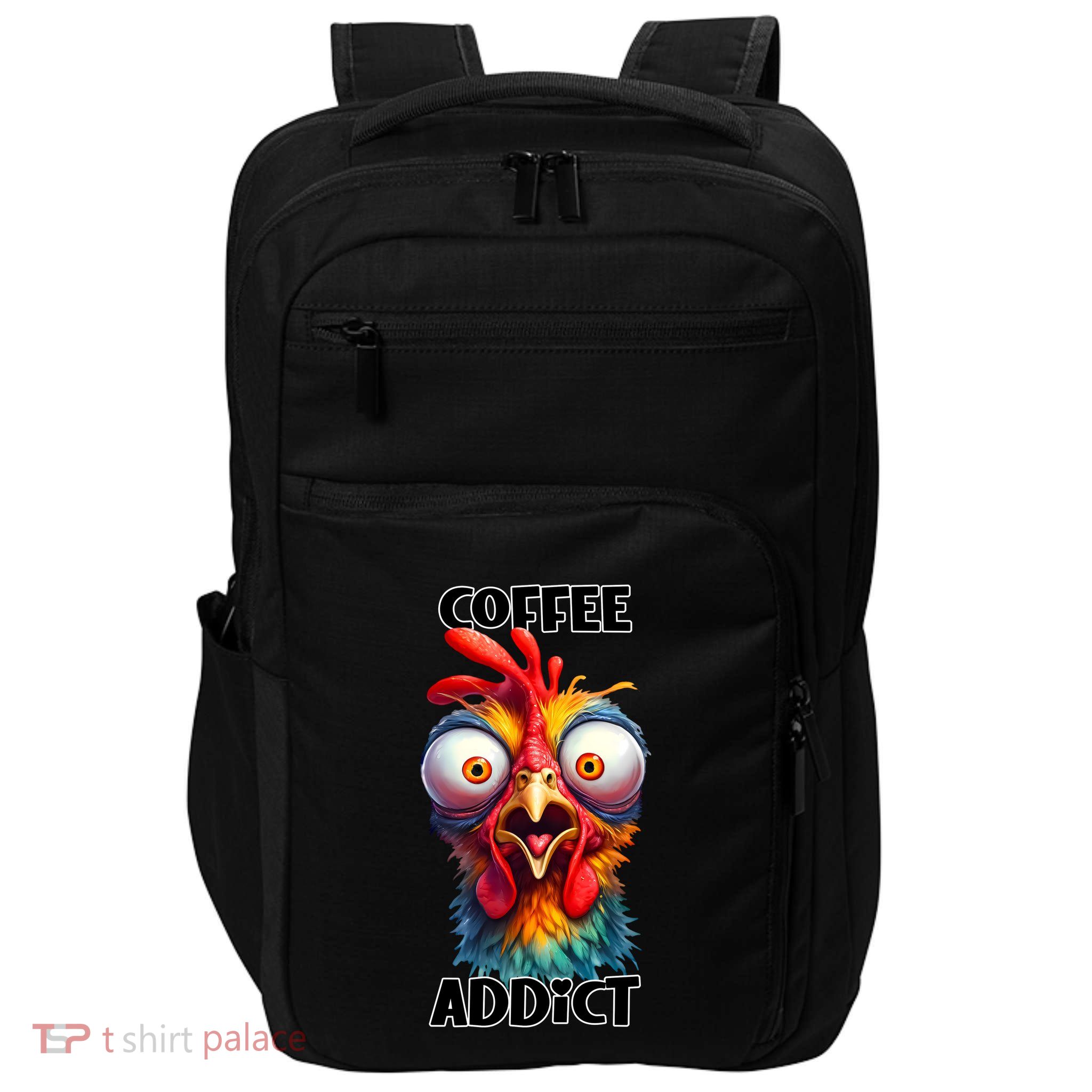 Coffee Addict Funny Turkey Impact Tech Backpack