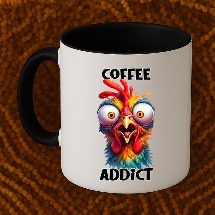 Coffee Addict Funny Turkey Mug