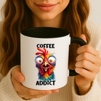 Coffee Addict Funny Turkey Mug