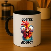 Coffee Addict Funny Turkey Mug
