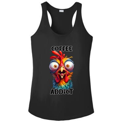 Coffee Addict Funny Turkey Ladies PosiCharge Competitor Racerback Tank