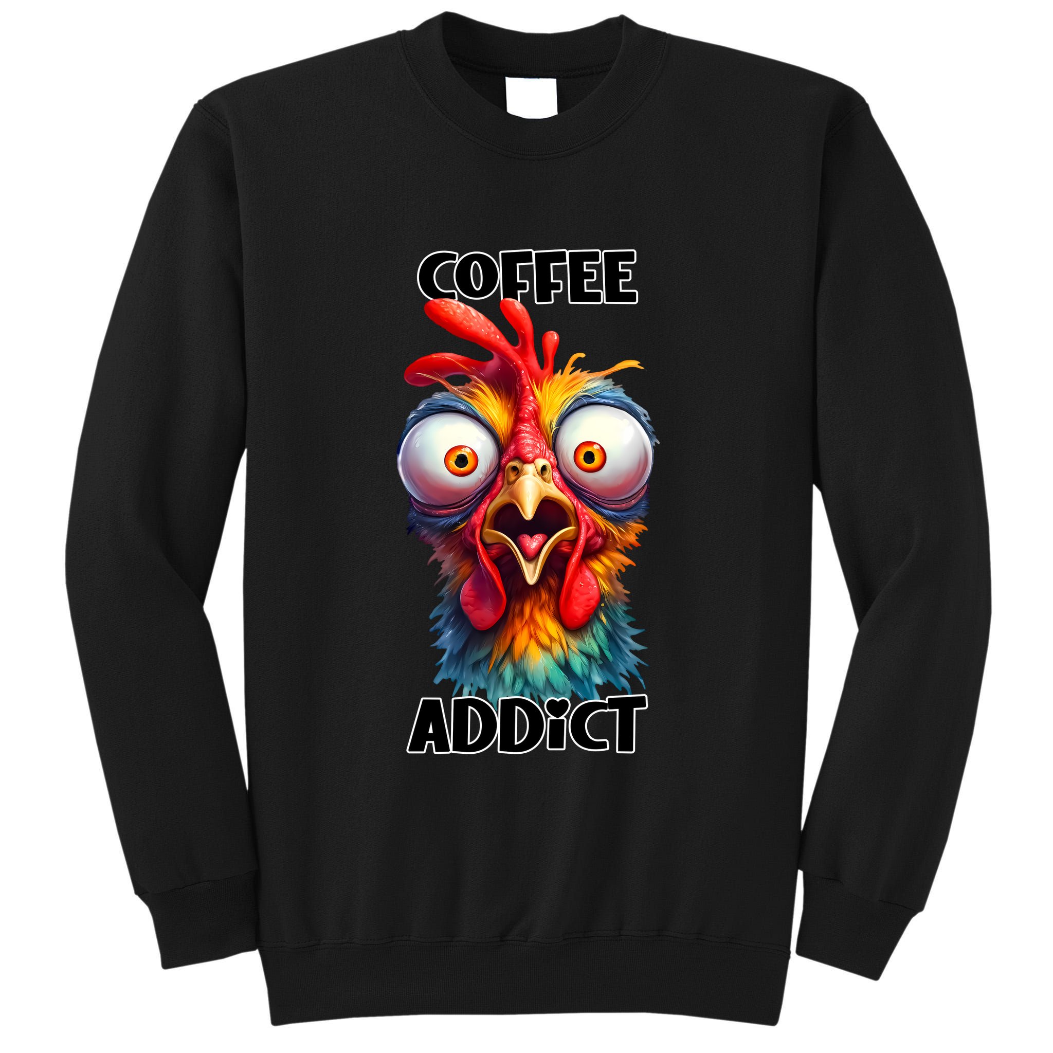 Coffee Addict Funny Turkey Tall Sweatshirt