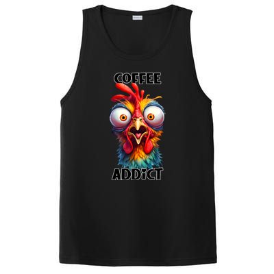 Coffee Addict Funny Turkey PosiCharge Competitor Tank