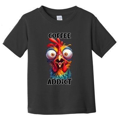 Coffee Addict Funny Turkey Toddler T-Shirt