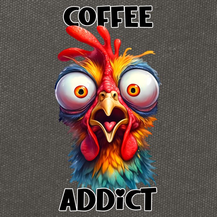 Coffee Addict Funny Turkey Cotton Canvas Backpack