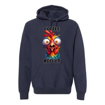 Coffee Addict Funny Turkey Premium Hoodie