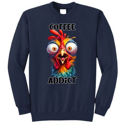 Coffee Addict Funny Turkey Tall Sweatshirt