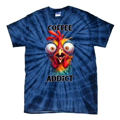 Coffee Addict Funny Turkey Tie-Dye T-Shirt