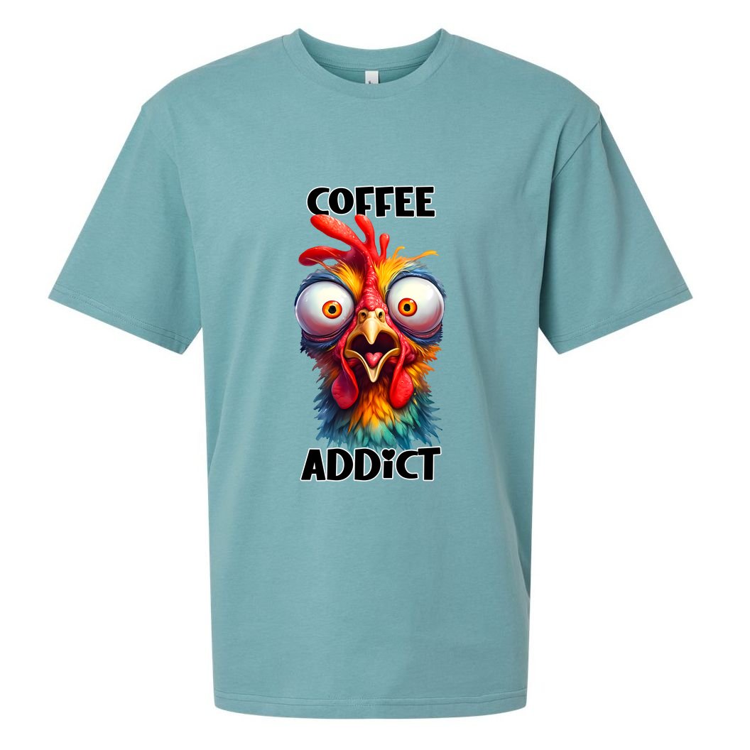 Coffee Addict Funny Turkey Sueded Cloud Jersey T-Shirt