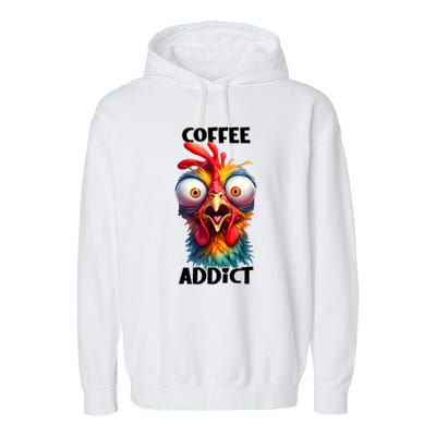 Coffee Addict Funny Turkey Garment-Dyed Fleece Hoodie