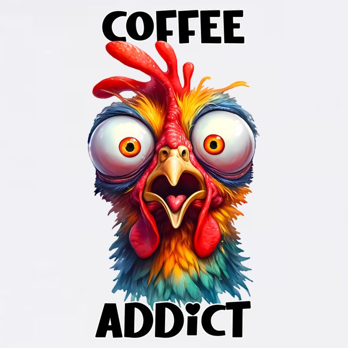 Coffee Addict Funny Turkey Garment-Dyed Sweatshirt