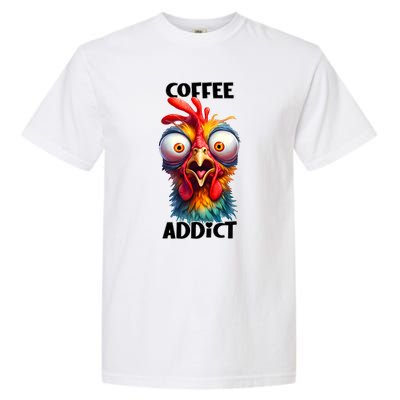 Coffee Addict Funny Turkey Garment-Dyed Heavyweight T-Shirt