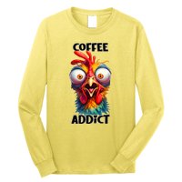 Coffee Addict Funny Turkey Long Sleeve Shirt