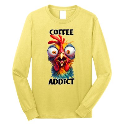 Coffee Addict Funny Turkey Long Sleeve Shirt