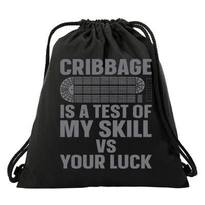 Cribbage Art For Women Cribbage Board Cribbage Lover Drawstring Bag