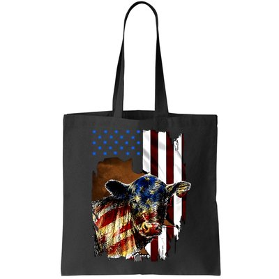 Cow American Flag Heifer Us 4th Of July Farm Cattle Usa Gift Bag