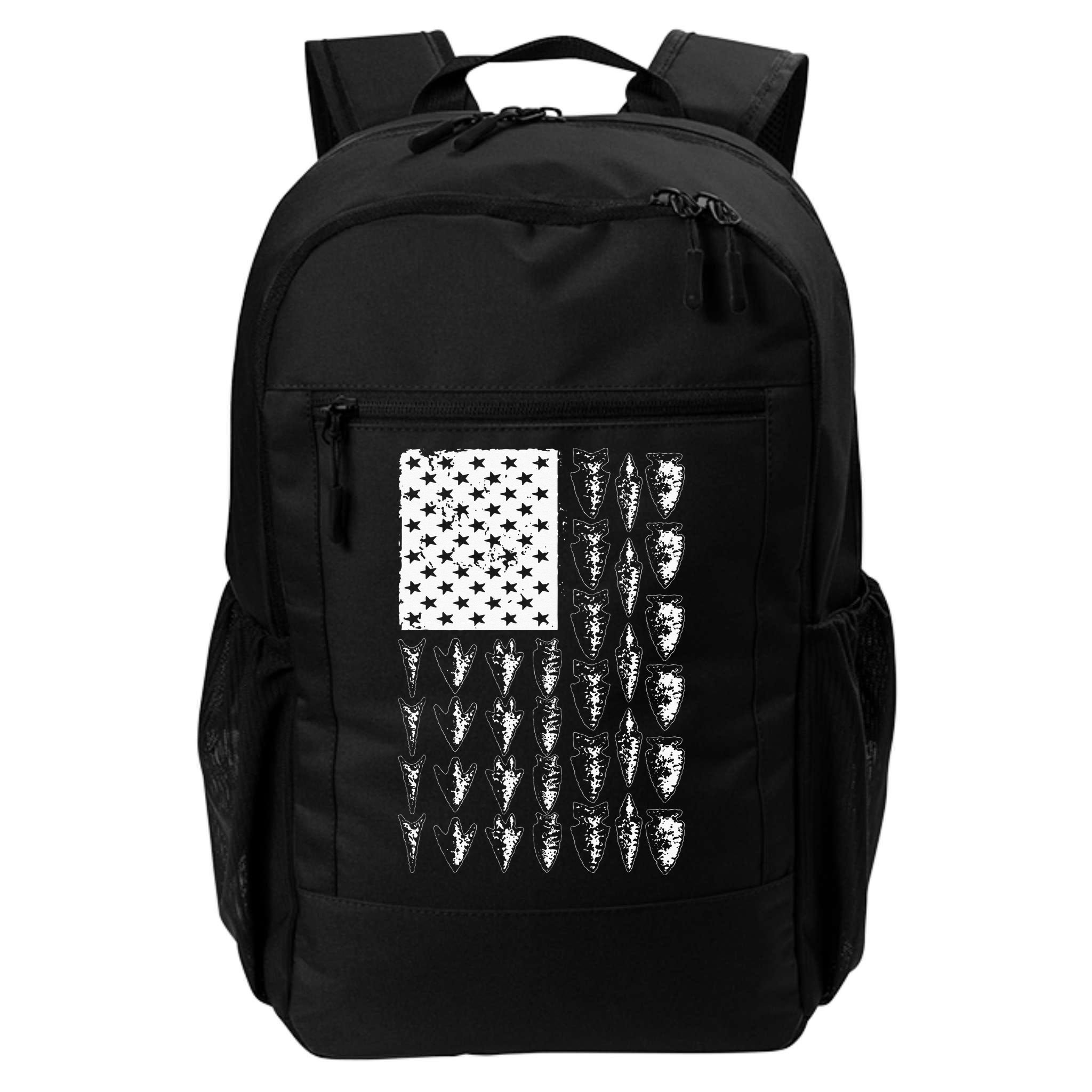 Cool Arrowhead For Men Women Bowhunt Arrow Hunting USA Flag Backpack